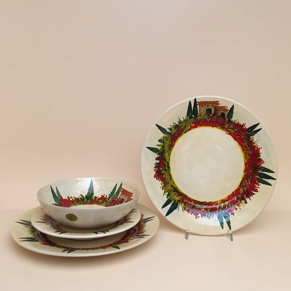 DINNERWARE SET; DESIGN: COLLINE TOSCANE